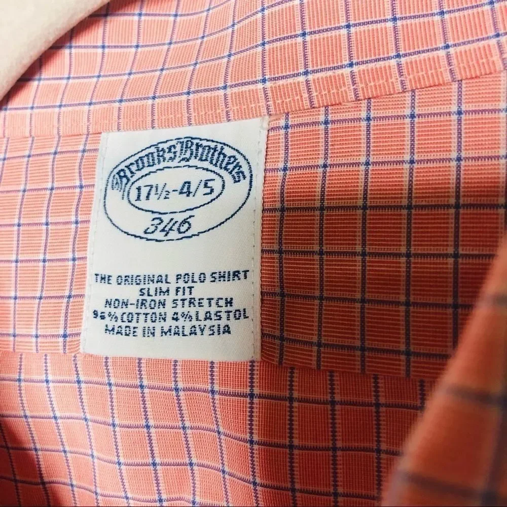 Brooks Brothers Pink Original Polo Shirt Slim Fit